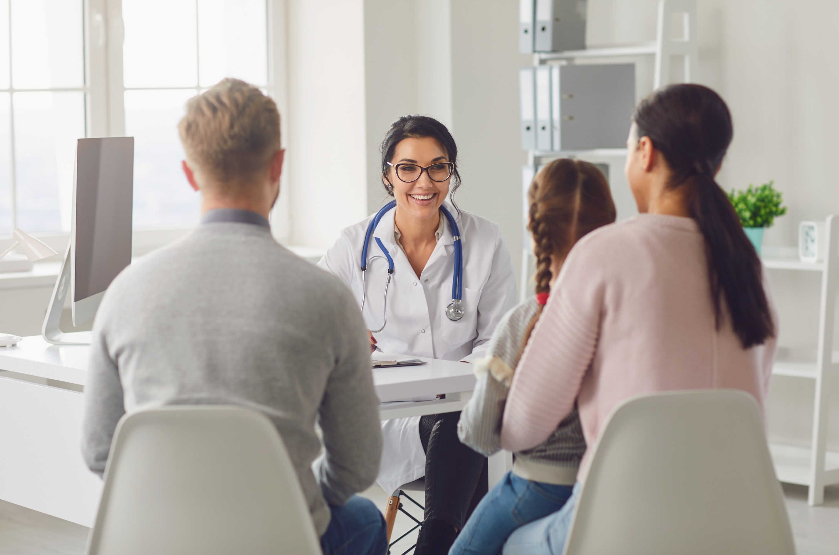 Dashboard displaying targeted email campaigns for healthcare professionals