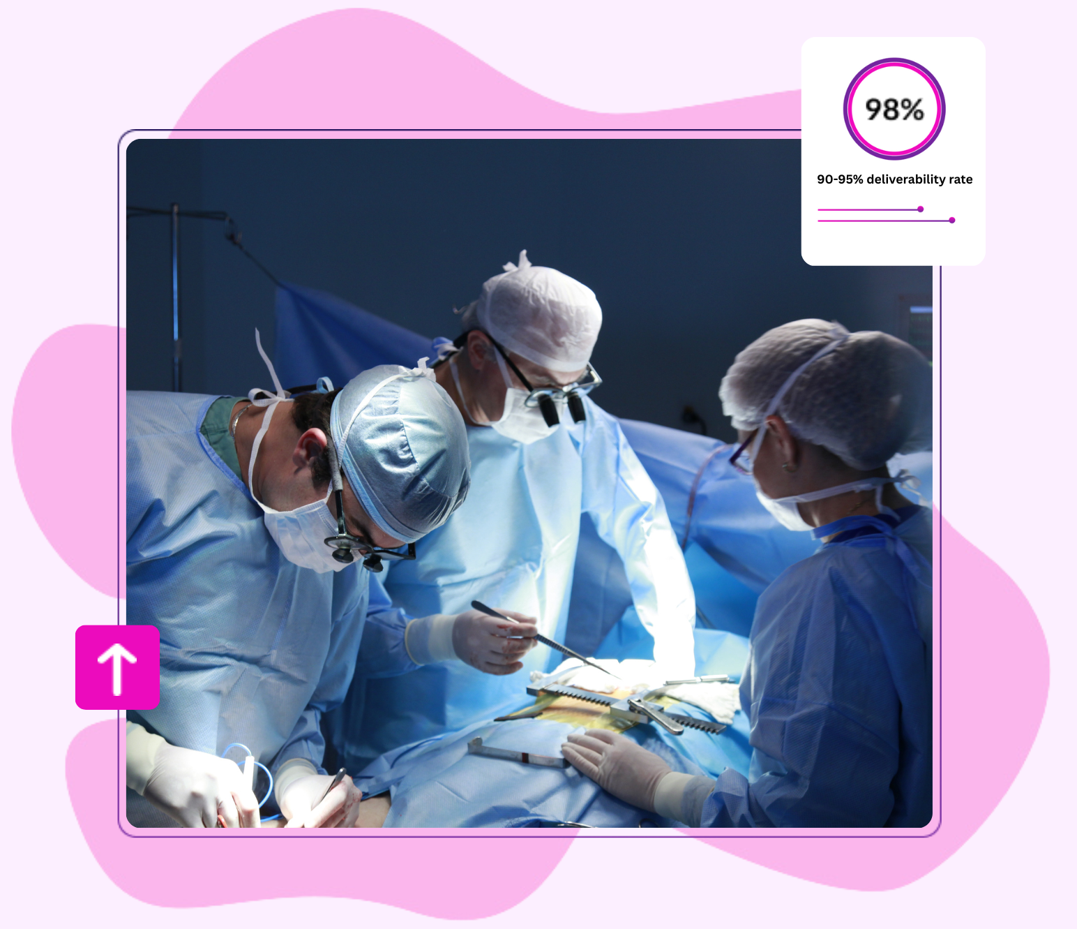 Experienced cardiac surgeon performing open-heart surgery in a sterile operating room