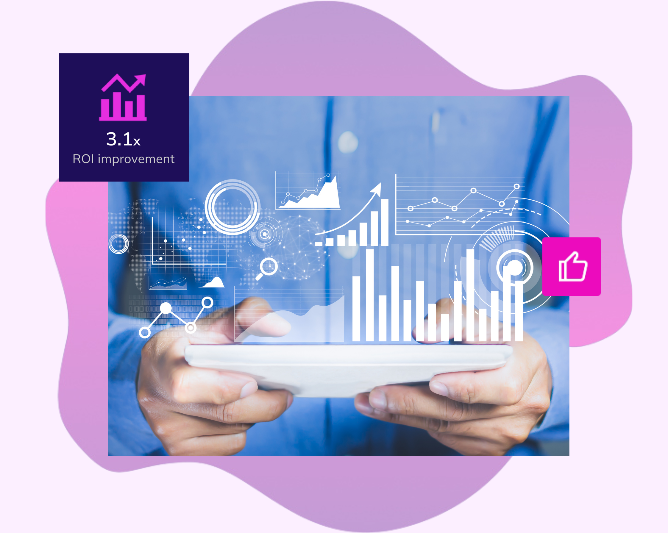 Team reviewing appended contact data to improve marketing campaign targeting