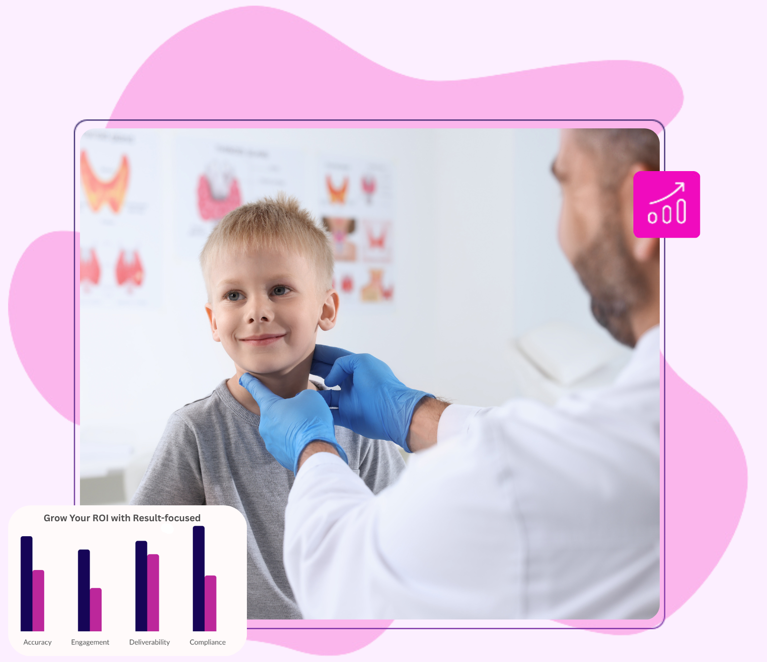 Endocrinologist reviewing a patient’s lab results for thyroid and diabetes care