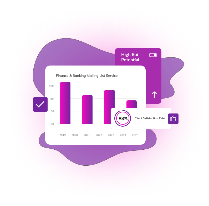 Verified email database of finance professionals and banking executives