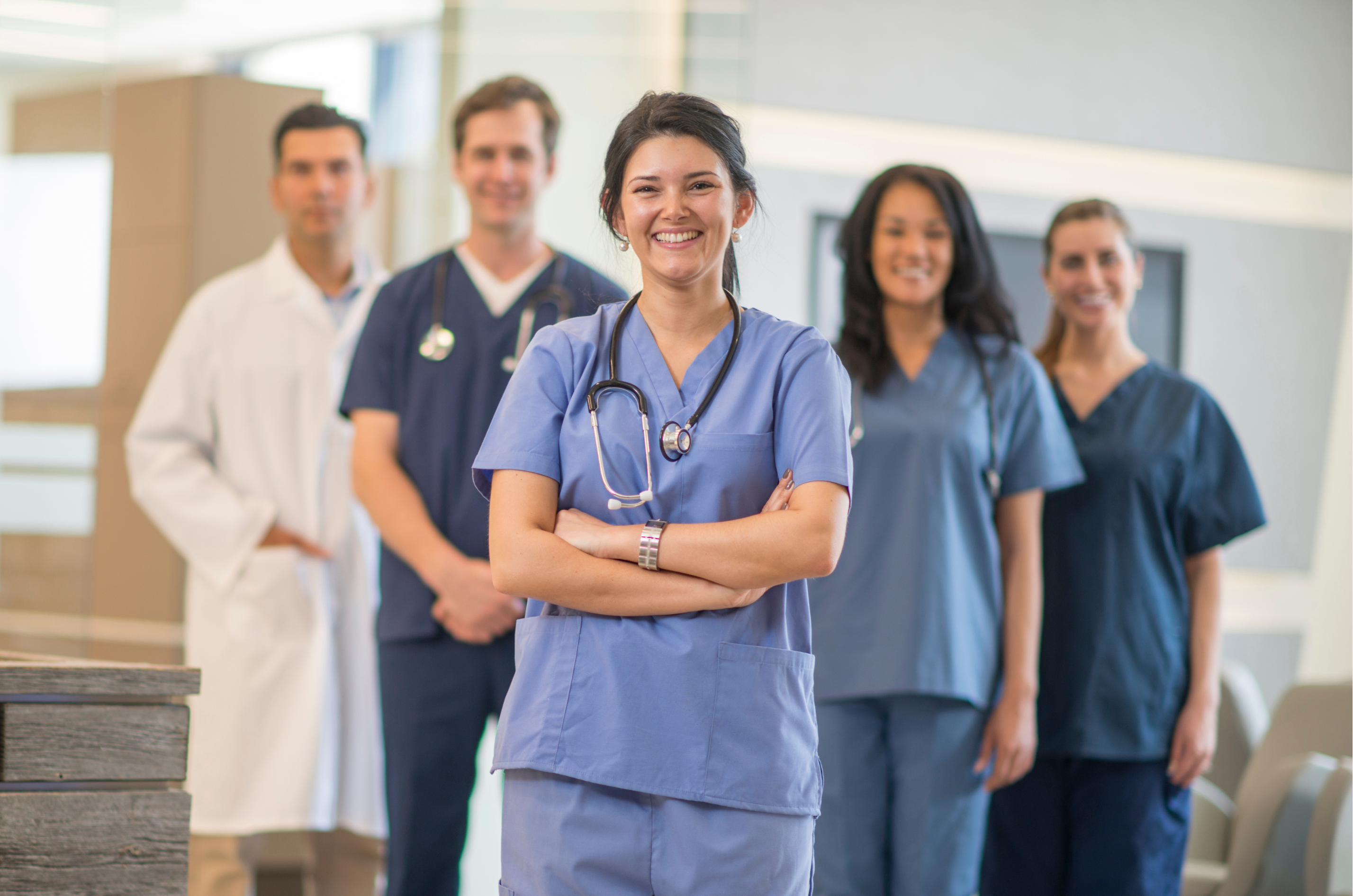 Healthcare marketer analyzing targeted email campaigns for the nursing community