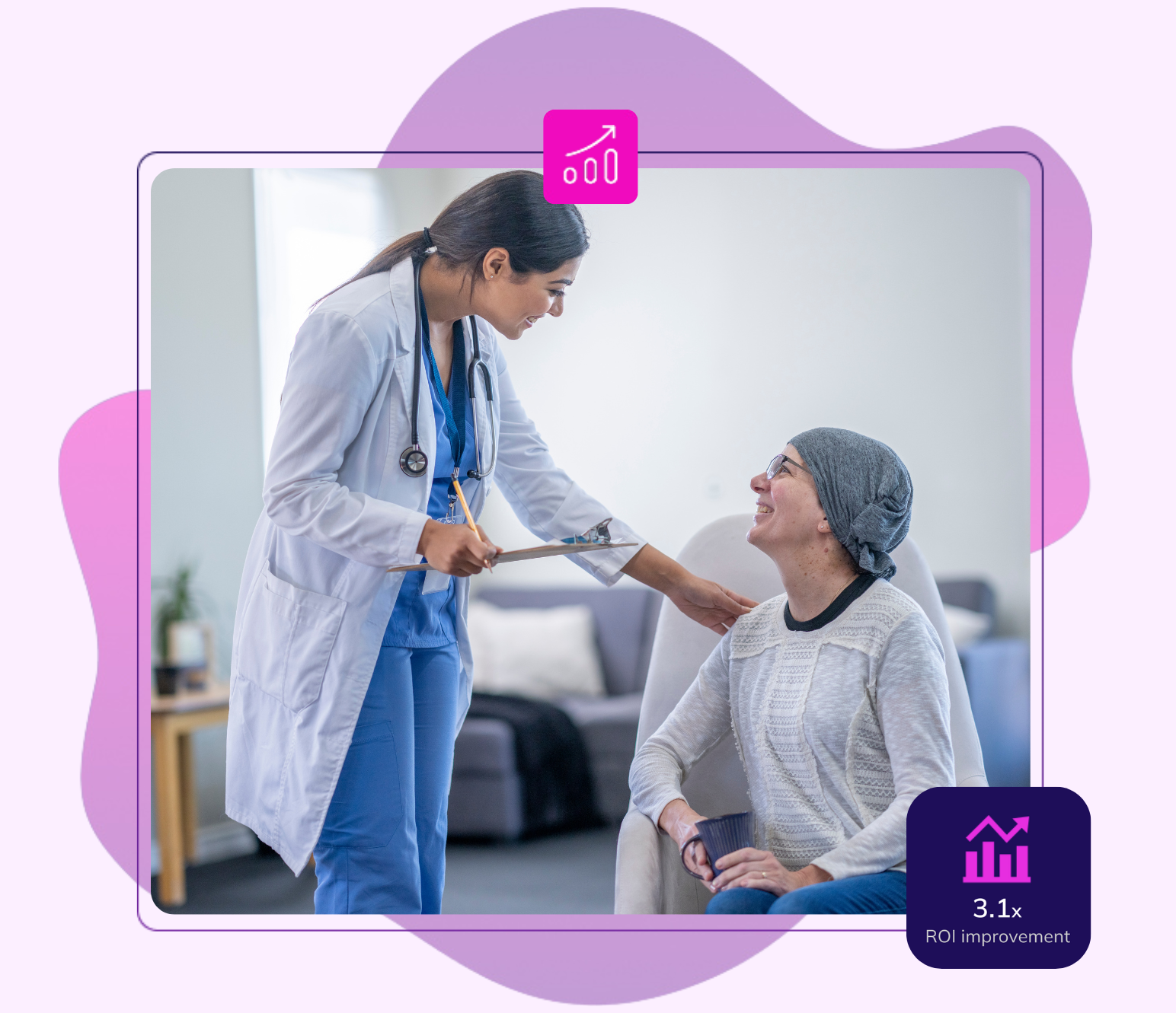 Healthcare marketer using segmented email data to reach oncology professionals