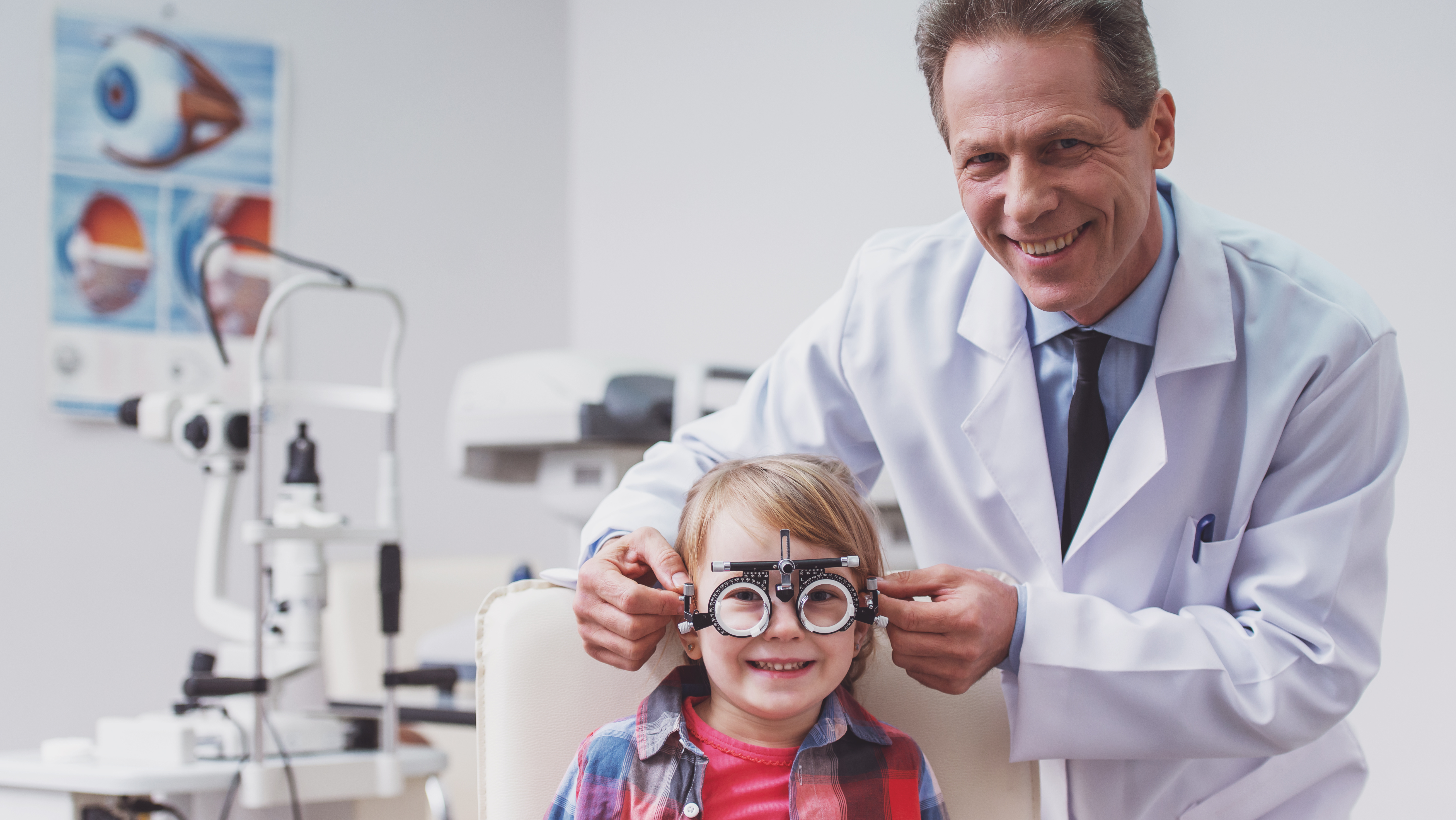 Healthcare marketer reviewing segmented contact data for targeted ophthalmology outreach