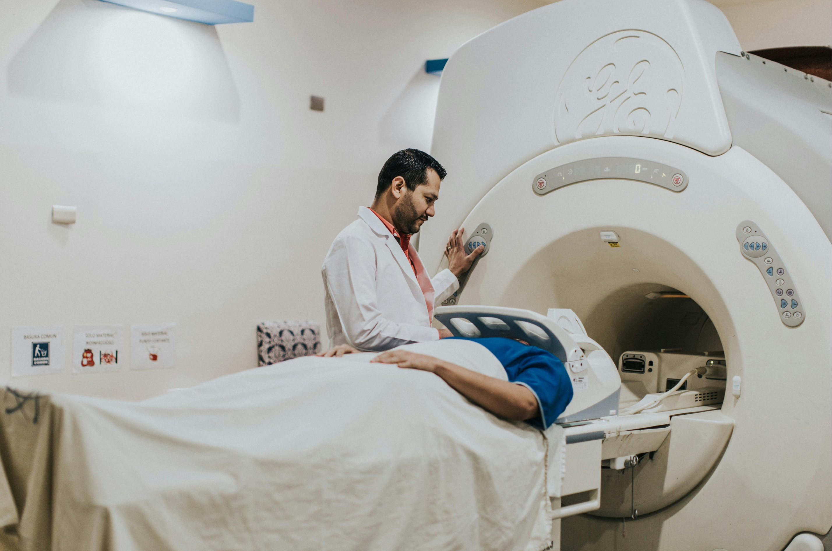 Healthcare marketer reviewing segmented email outreach strategies for radiology professionals